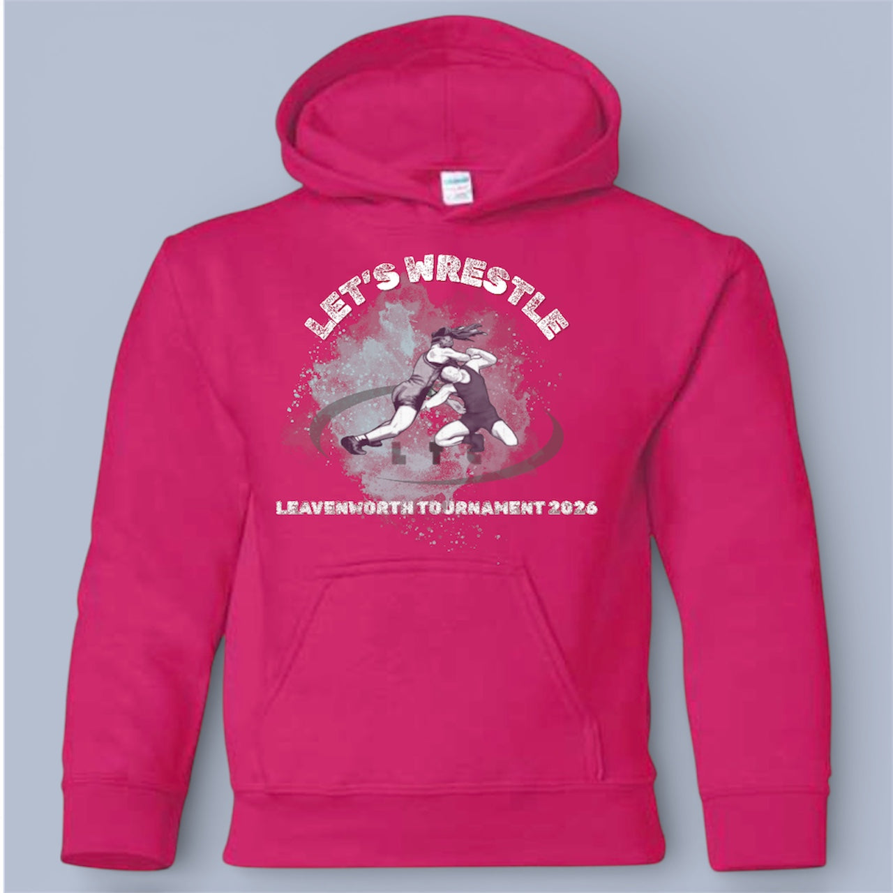 Girls Official Wrestling Tournament Hoodie