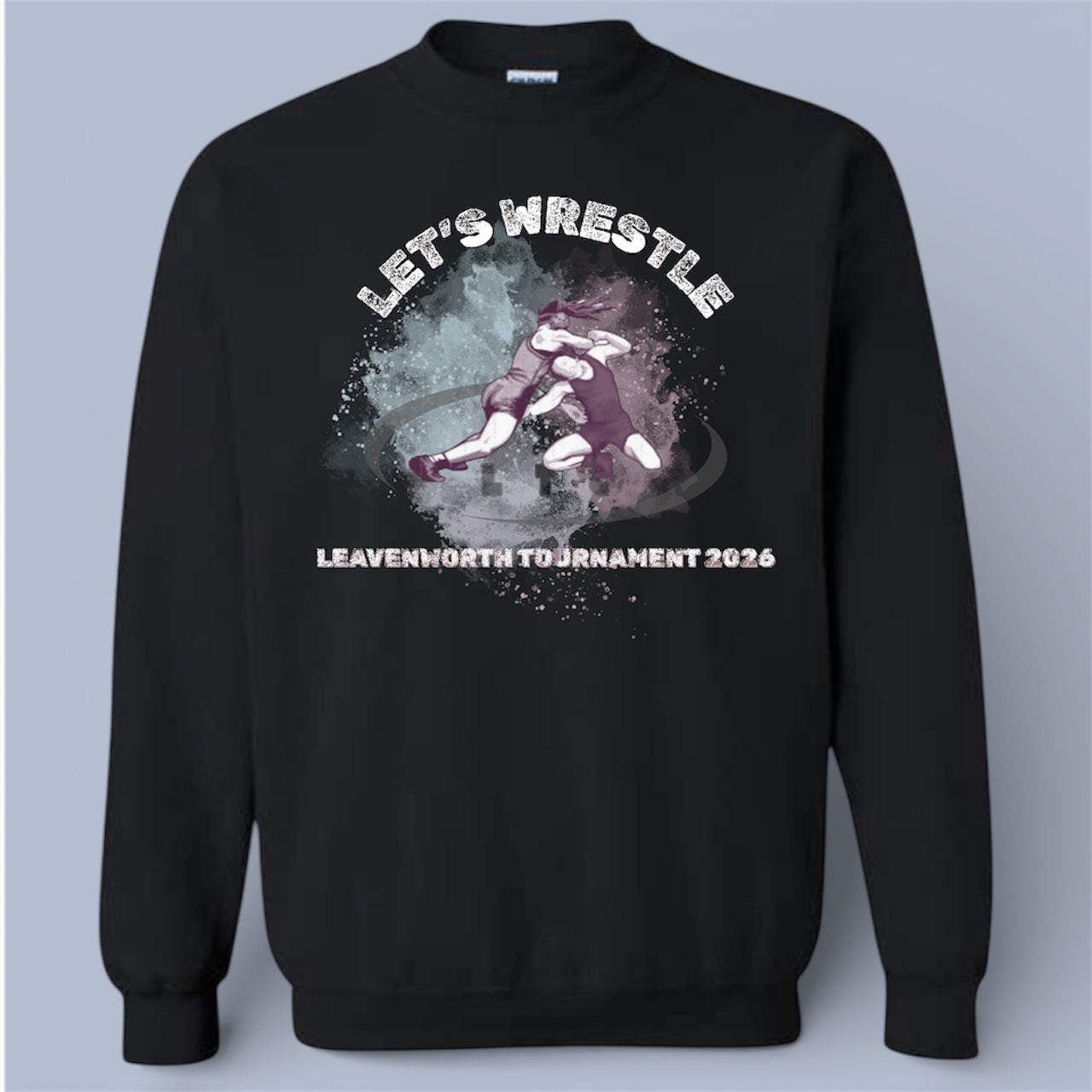 Girls Official Wrestling Tournament Crewneck Sweatshirt ￼