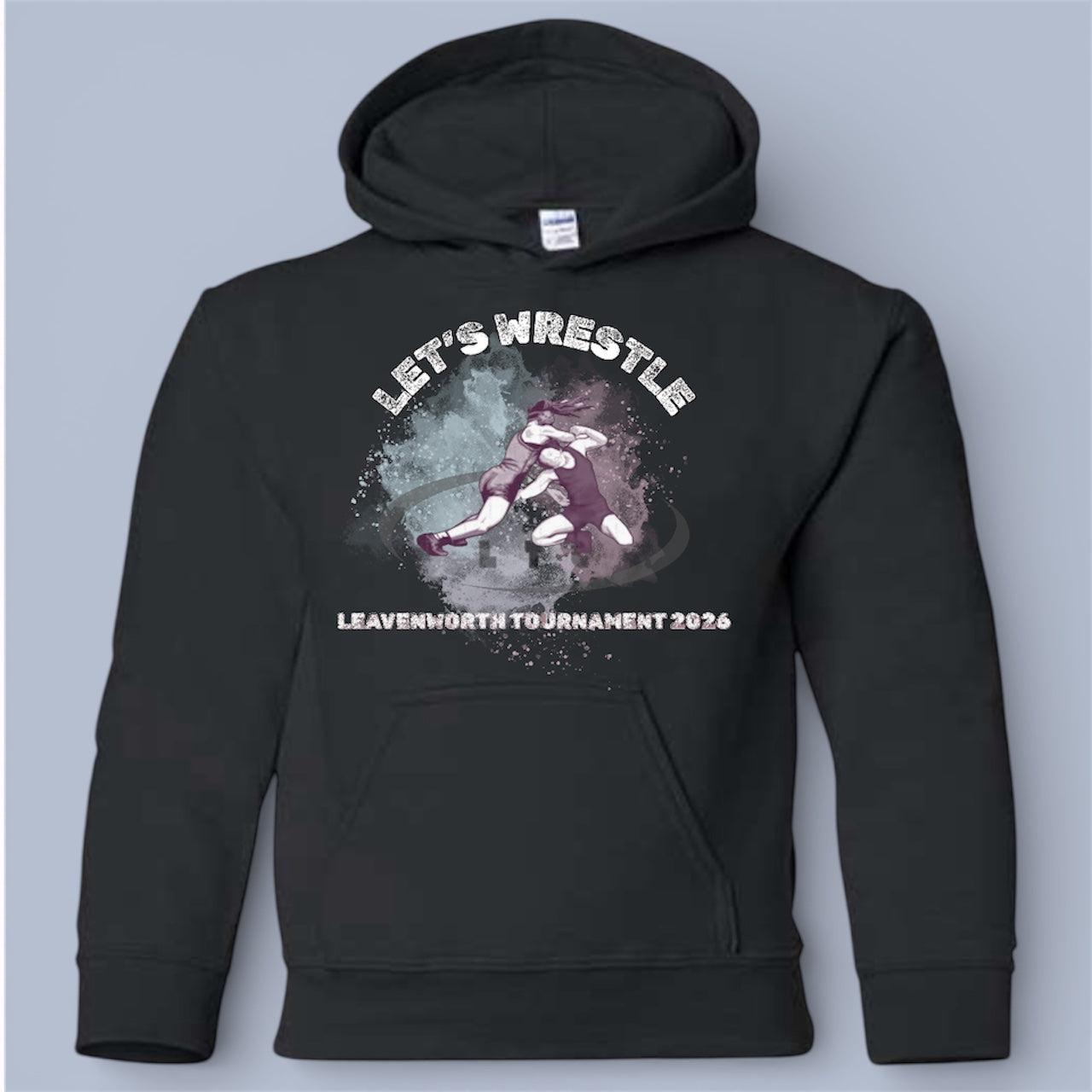 Girls Official Wrestling Tournament Hoodie
