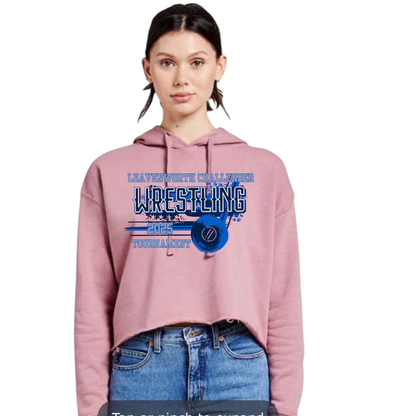 Leavenworth wrestling crop hoodie 2025 ￼