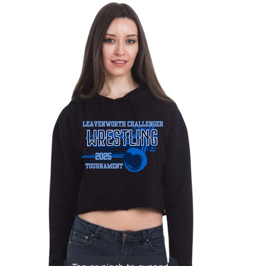 Leavenworth wrestling crop hoodie 2025 ￼