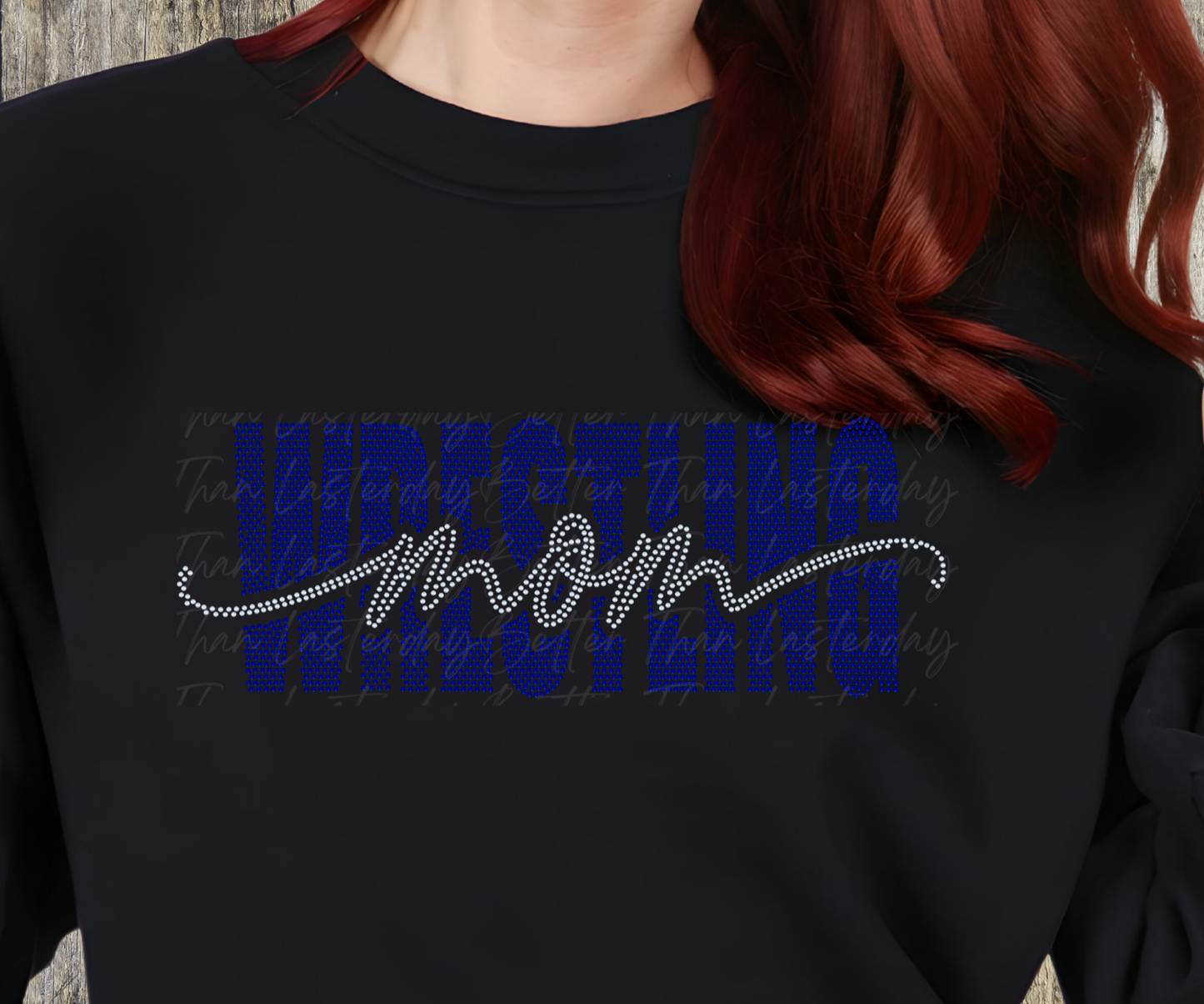 Spangle Wrestling Mom Crewneck Sweatshirt