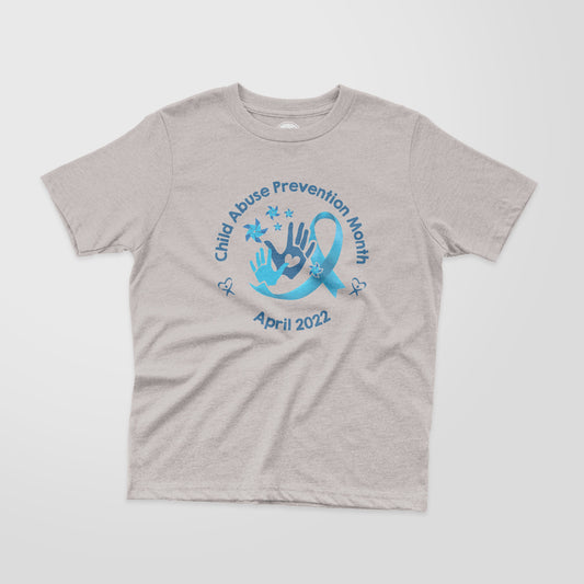 April 2022 Childhood Abuse Prevention Month - Silver Shirt